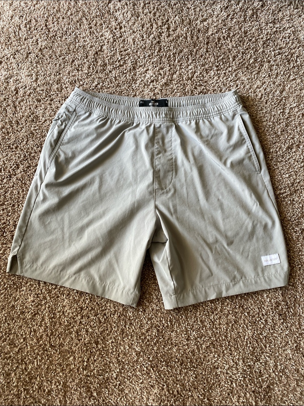 Hollister Black Sport Shorts Light Gray